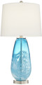 North Glass Blue And White Table Lamp (Set of 2)