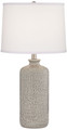 French Grey Ceramic Table Lamp
