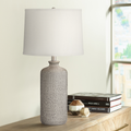 French Grey Ceramic Table Lamp