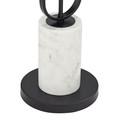 Metal with white marble accents Floor Lamp