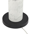 Metal with white marble accents Floor Lamp