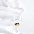 Dream Comfort 400 Thread Count Cotton Sateen Fitted Sheet (Pack of 8)-view-2