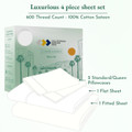 Deluxe Comfort 600 Thread Count Cotton Sateen Sheet Set (Pack of 6 Sets)-view-8