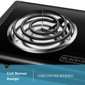 Black & Decker Double Burner Portable Buffet Range-view-2