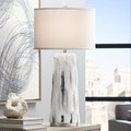 34" poly marble Table Lamp