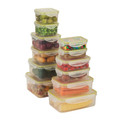 24-Piece Clear Plastic Snap-Lock Food Storage Containers-view-2