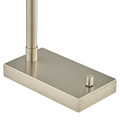 Brushed nickel with rattan shade Table Lamp