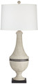 Poly urn white wash finish Table Lamp