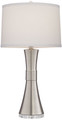 Brushed Nickel and Crystal Table Lamp