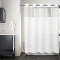 Hookless® Boxed Stripe Shower Curtain with  Sheer Poly Window (Pack of 12)-view-1