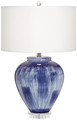 Big blue vase ceramic Table Lamp