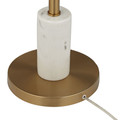 3-light metal with marble Floor Lamp