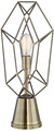 Caged uplight in Antique Brass Table Lamp