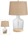 Fillable seedy clear glass Table Lamp