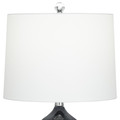 Glass Blue and Clear 26"Ht Table Lamp