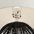 Black String Basket Table Lamp