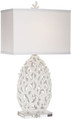 Poly White Coral Lamp w/Acrylic Table Lamp