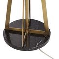 Metal with tray and marble base Floor Lamp