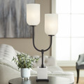 2 uplight with alabaster shades Table Lamp