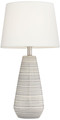 Grey and Cream Stripe Ceramic Table Lamp