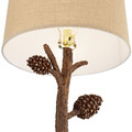 Metal and poly pinecone Floor Lamp