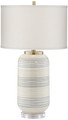 Multi Color Stripe Ceramic Table Lamp