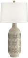 Poly with carved pattern Table Lamp