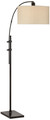 Downbridge metal black Floor Lamp