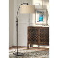 Downbridge metal black Floor Lamp