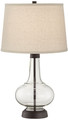 25" clear glass Table Lamp