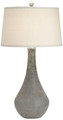 Dark ash grey glass Table Lamp