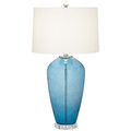 Clear Seedy Glass Table Lamp