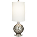 Smokey Dimpled Mercury Glass Table Lamp