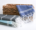 Stripe Peshtemal Turkish Cotton Hand Towel (Set of 12)