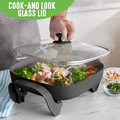 GreenLife Healthy Power Electric Black Square Skillet