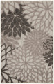 Inhaven Aloha Silver Grey Indoor/Outdoor Rug