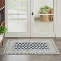 Inhaven Calobra Blue Transitional Indoor/Outdoor Rug