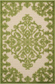 Inhaven Aloha Medallion Green Indoor/Outdoor Rug