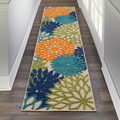 Inhaven Aloha Large Floral Multicolor Indoor/Outdoor Rug
