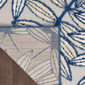 Inhaven Aloha Ivory/Navy Modern & Contemporary Indoor/Outdoor Rug