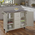 Blanche Kitchen Cart with 2 Drawers & 2 Cabinets