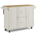 Blanche Kitchen Cart with 2 Drawers & 2 Cabinets