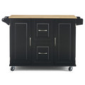 Blanche Kitchen Cart with 2 Drawers & 2 Cabinets