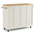 Blanche Kitchen Cart with 2 Utility Drawers & 2 Cabinets