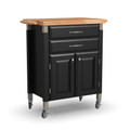 Blanche Kitchen Cart with 2 Storage Drawers &amp; 2 Lower Doors
