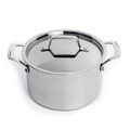 BergHOFF Professional 18/10 Stainless Steel Tri-Ply 4Quart Stock Pot with Stainless Steel Lid, 8"