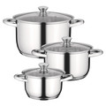 BergHOFF Essentials Gourmet 6 piece 18/10 Stainless Steel Cookware Set