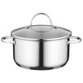 BergHOFF Essentials Comfort 8" 18/10 Stainless Steel Covered Casserole, 3.3 Quart