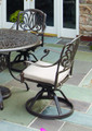 Capri Outdoor Swivel Rocking Chair - Taupe