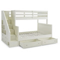 Century Twin Over Full Bunk Bed with Storage and Stairs